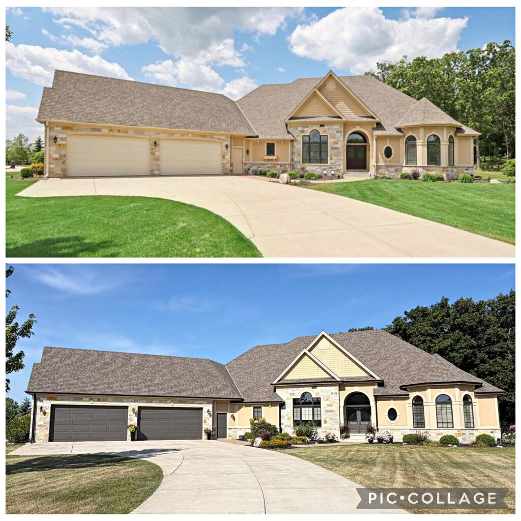 House exterior comparison collage in Mukwonago