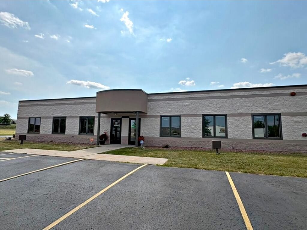 Light commercial building exterior in East Troy
