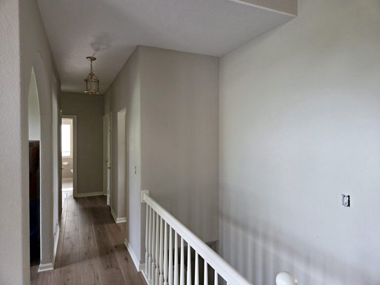 Light upstairs hallway walls in North Prairie